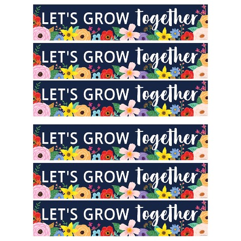 Teacher Created Resources® Wildflowers Let's Grow Together Banner, 8