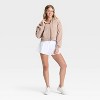 Women's Piped Cropped Full Zip Sweatshirt - JoyLab™ - 3 of 3