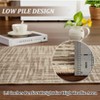 Modern Solid Washable Rugs, Non-Slip Stain-Resistant Non Shedding, Indoor/Outdoor Mat Runners Carpet - 4 of 4