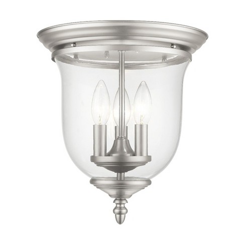 Livex Lighting Legacy 3 - Light Flush Mount in  Brushed Nickel - image 1 of 1