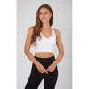 Yogalicious Womens 2-Pack Ribbed Seamless Day Dreamer V-Neck Bra Tank - 4 of 4