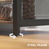 Vynxaria Wine Cabinet Glass Holders, Rustic Brown - 3 of 4