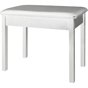 On-Stage Keyboard/Piano Bench (White) White - 1 of 1