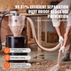 VEVOR Cyclone Dust Separator with Metal Tank, 4" Retrofit Cyclone Separator for Dust Collectors, ABS Dust Deputy With 2" Hole O.D. Connector, Black - 3 of 4