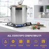 YBM Home Professional Chef's 18/10 Stainless Steel Stock Pot Covered Tri-Ply Capsule Base With Bakelite Handle, Induction Compatible - 3 of 4