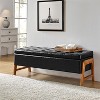 Nana Storage Bench With Solid Wood Legs | ARTFUL LIVING DESIGN - 3 of 4