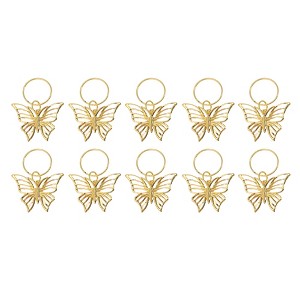 Unique Bargains Wings Hair Ring Pendants 10 Pcs - 1 of 4
