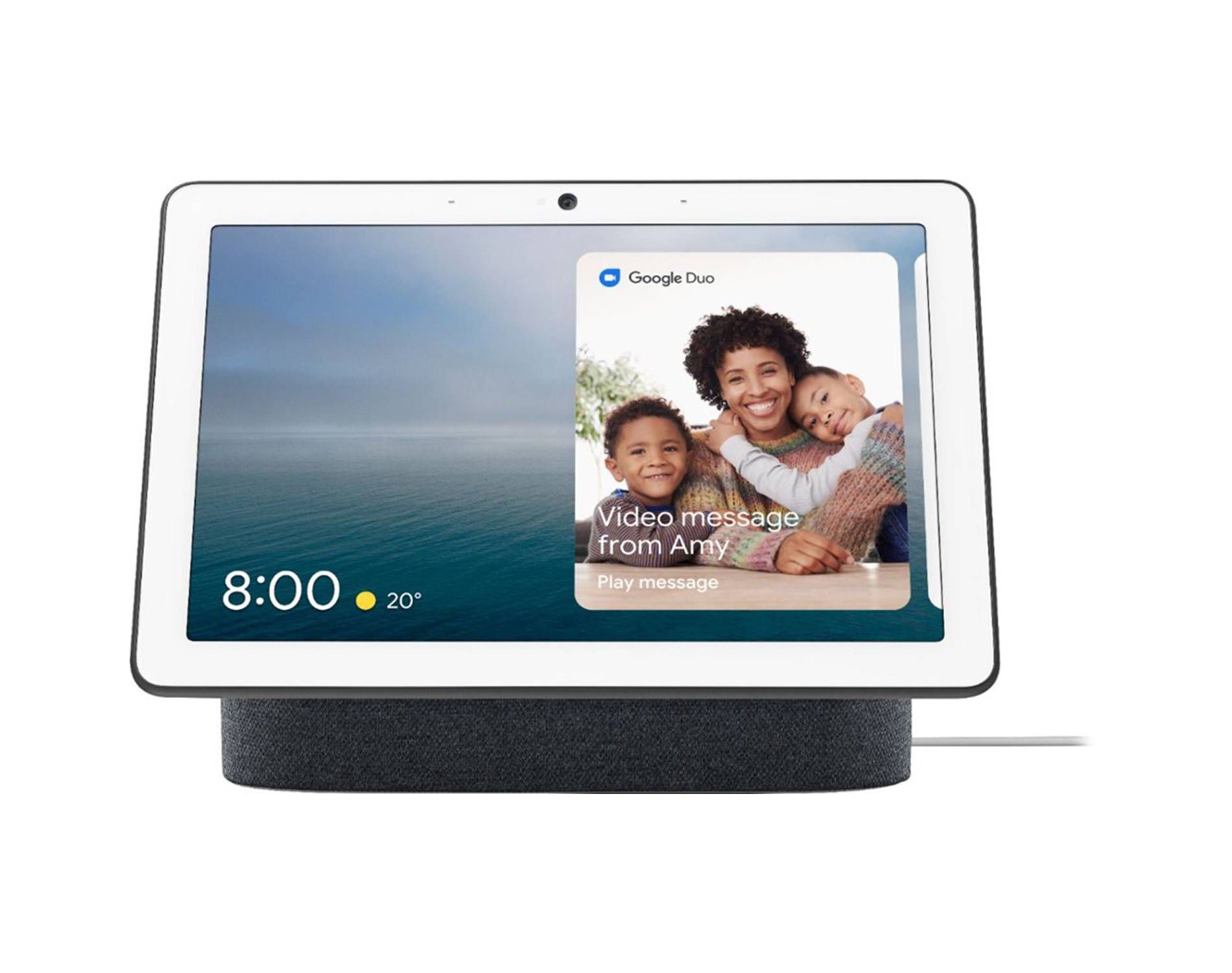 Google Nest Hub Max - Charcoal: 10" Smart Display with Voice Control & Bluetooth
