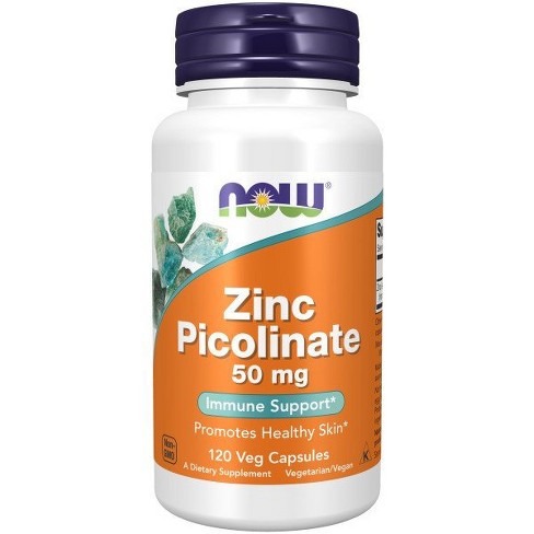 Zinc Picolinate 50mg by Now Foods  -  120 Capsule - image 1 of 3