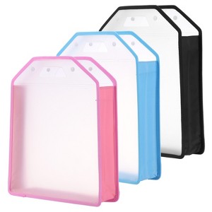 Unique Bargains Waterproof Large Capacity Scrapbook Paper Storage Organizers 3 Pcs - 1 of 4