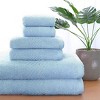 PiccoCasa Super Absorbent and Soft Luxury 100% Cotton Bath Towel Set 6 Pcs - 2 of 4