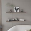 SEVOBAL Utility Storage Shelves Floating Shelf Set of Two Modern Sleek Design for Living Room Bedroom or Office, taupe, 9.8"*47"*1.5" - 2 of 4