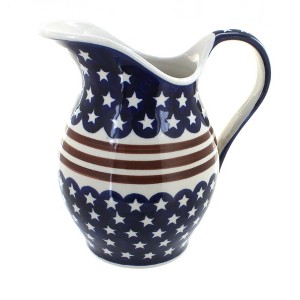 Blue Rose Polish Pottery 1160 Zaklady Pitcher - 1 of 1