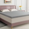 SEVOBAL Mattresses Extra Firm Mattress Topper High Density Foam for Back Support and Pressure Relief for Bedroom, Gray, 74"*54"*3" - 3 of 4