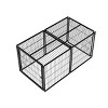 Long Dog Cage Big, Dog House Outdoor For Medium Dogs, Pet House Dogs Made Of Metal Wire, Dog House With PVC Top Plate - Koiai - 4 of 4