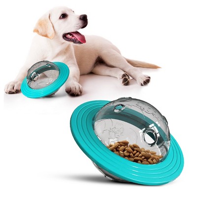 Blue Interactive Planet Treat Dispensing Chew Toy for Dogs