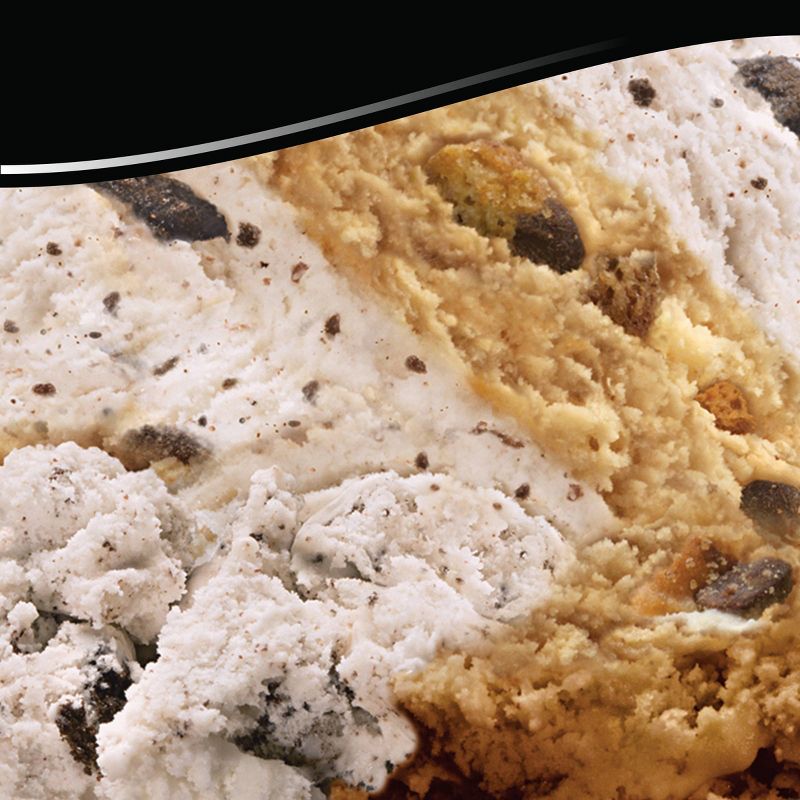 Breyers Cookie Duo Cookies &#38; Cream + Chocolate Chip Cookie Frozen Dairy Dessert - 48oz, 6 of 8