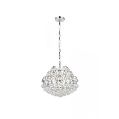 Elegant Lighting Savannah 16 inch pendant in chrome