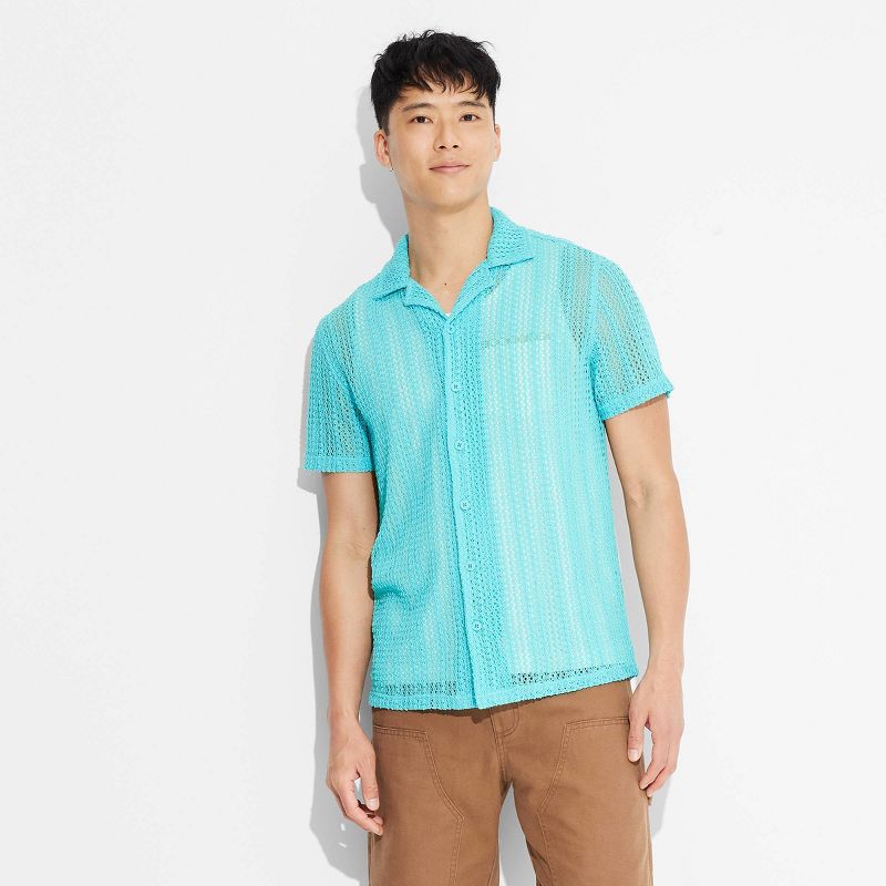 Men&#39;s Short Sleeve Camp Collared Button-Down Shirt - Original Use&#8482;, 2 of 4