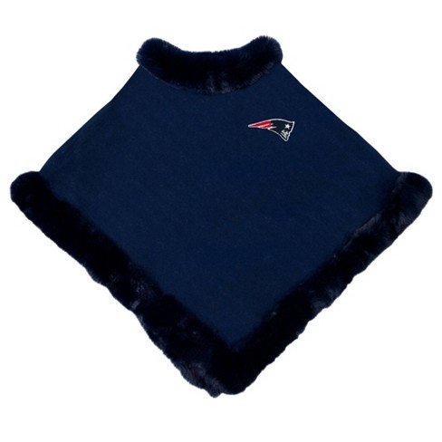 NFL New England Patriots Fur Trim Poncho - image 1 of 4