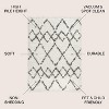 Mercer Shag Plush Tassel Moroccan Geometric Trellis Area Rug - JONATHAN Y - 3 of 4