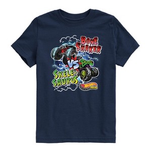 Boys' - Hot Wheels - Bone Shaker Vs Skelesaurus -Youth Short Sleeve Graphic T-Shirt Short Sleeve Graphic T-Shirt - 1 of 4