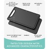 July Home Plastic Cutting Board Set of 3, Dishwasher Safe with Juice Grooves and Non-Slip - 2 of 4