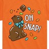 Boys' - Instant Message - Oh Snap Chocolate Bunny Short Sleeve Graphic T-Shirt - 2 of 4