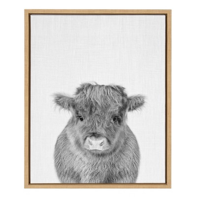 Sylvie Hey Dude Highland Cow By The Creative Bunch Studio Framed