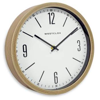 10" Wood Grain Wall Clock - Westclox