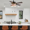 42" 5 Blade Tifa Oil-Rubbed Bronze Lighted Ceiling Fan - River of Goods: Indoor with Pull Chain - 3 of 4