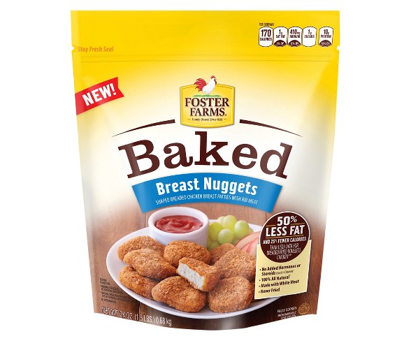 Foster Farms Frozen Baked Chicken Nuggets - 24oz