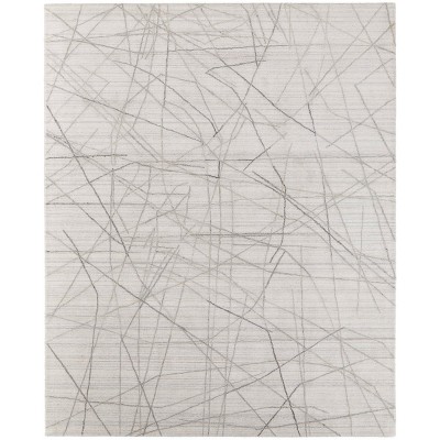 Whitton Modern Abstract Ivory/Gray Area Rug