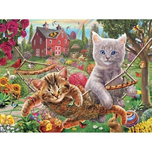 Sunsout Cats on the Farm 300 pc   Jigsaw Puzzle 51820 - 1 of 4