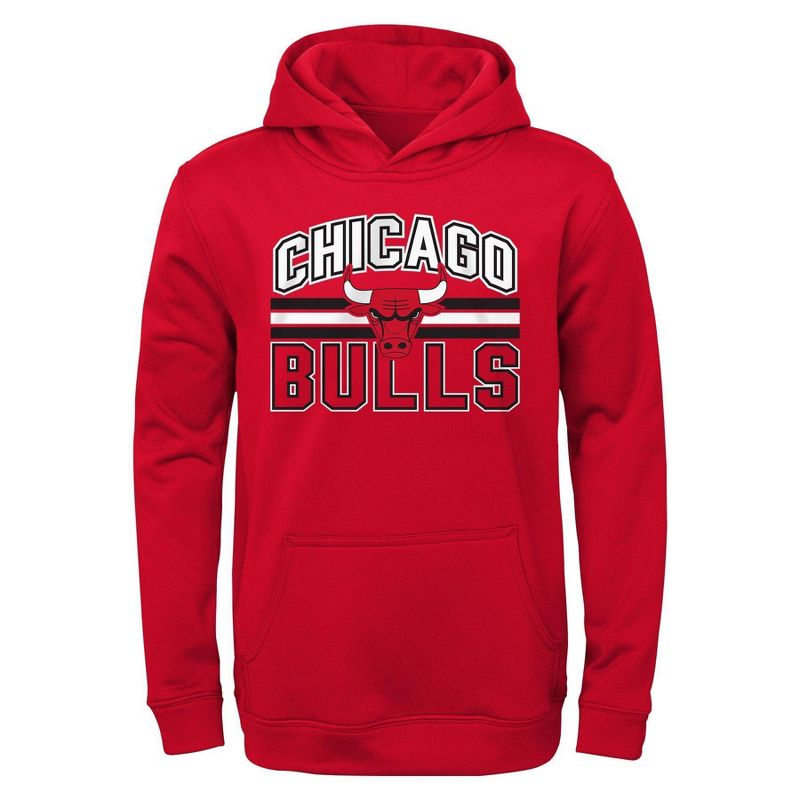 NBA Chicago Bulls Youth Poly Hooded Sweatshirt, 1 of 2