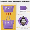 Lyngins 4-Piece Luggage Set – 20" Carry on Luggage, 28" Expandable Spinner Suitcase, Travel Duffel Bag, Toiletry Bag, ABS Lightweight, 3-Digit Lock - 4 of 4