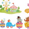 Slickblue Magic Circus Wall Decals – Easy-to-Apply Vinyl Stickers for Home Décor in Living Room & Bedroom 13.4" x 26.8" - 2 of 3