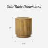 Maven Lane Dallas Modern Round Wooden Side Table 17.5" - 2 of 4