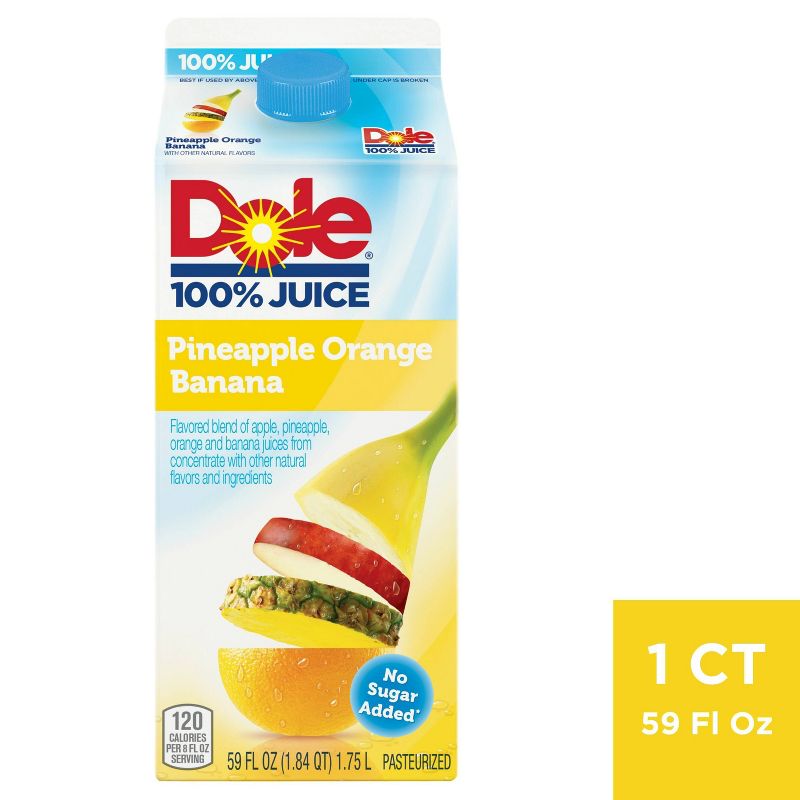 Dole Pineapple Orange Banana Juice - 59 fl oz, 1 of 5