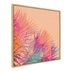 Kate & Laurel All Things Decor 30"x30" Sylvie Sun Burn 2 Wall Art by Alicia Bock Natural: Contemporary Style, Framed Canvas - 1 of 4