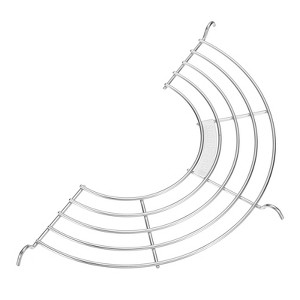 Unique Bargains Stainless Steel Semi-circular Tempura Strainers Oil Drain Rack - 1 of 4