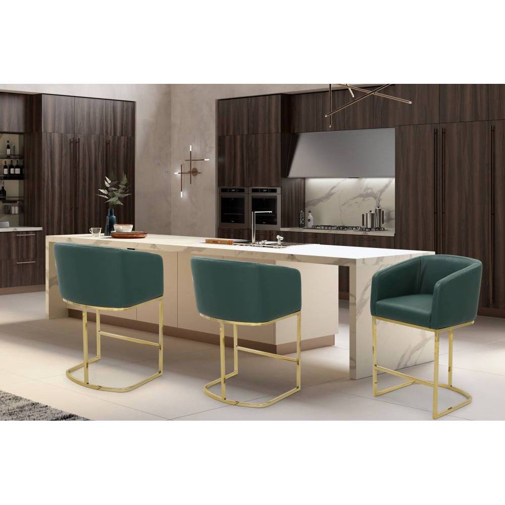 Easly Counter Stool Green - Chic Home Design was $299.99 now $209.99 (30.0% off)