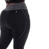 White Mark - Plus Size High-Waist Reflective Piping Fitness Leggings - 4 of 4