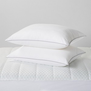 Standard 2pk Medium Bed Pillow - Made By Design , Size: Standard/Queen, White