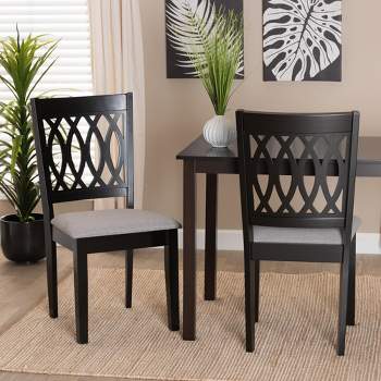 Baxton Studio Florencia Modern Fabric and Wood Dining Chair Set