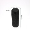Unique Bargains Auto Car Trash Can Durable Front Seats Trash Bin Black 1 Pc 3.5" Length 3.1" Width 7.9" Height ABS Rhinestone - 3 of 4