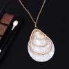 Boho Geometric Acrylic Pendant Necklace - Long Minimalist Statement Piece for Women - 4 of 4