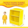 Kids Bookshelf,Book Storage Organizer,2-Tier Kids Bookcase with Open Compartments for Bedroom,Living Room,Playroom - 2 of 4
