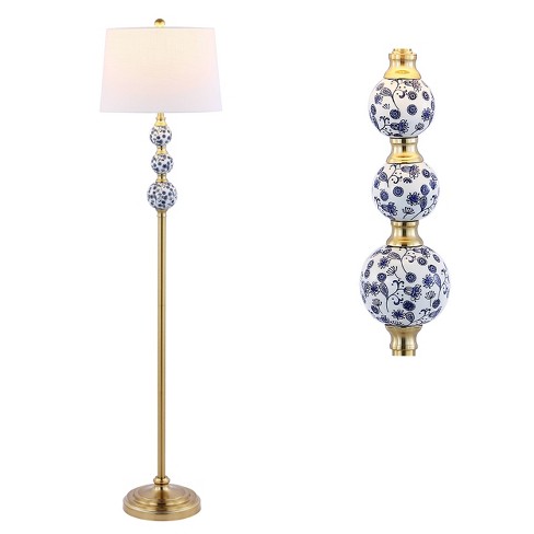 Blue and gold floor 2024 lamp