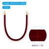Unique Bargains Hotel Adjustable Velvet Crowd Control Stanchion Rope with Snap Hooks 2 Pcs - 2 of 4